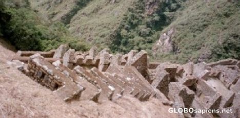Postcard Inka Trail-Huinay Huana Ritual Baths