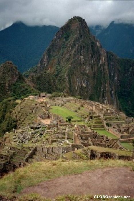 Postcard Huana Picchu Mountain