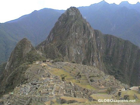 Postcard Machu Picchu, the lost city of the Incas