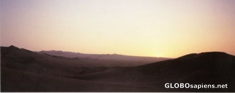 Postcard Desert nightfall