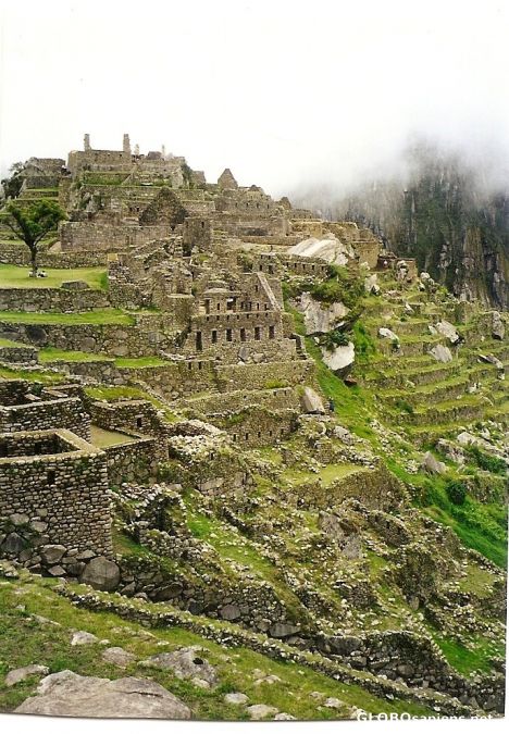 Postcard Machu Pichu, Peru.