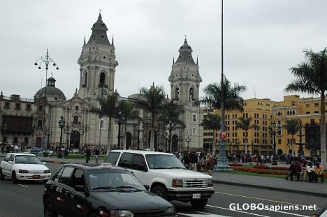 Postcard Plaza Mayor at Lima