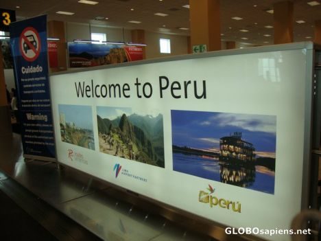 Postcard Welcome to Peru