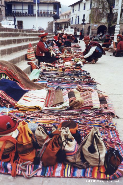 Postcard Cusco artesany market.