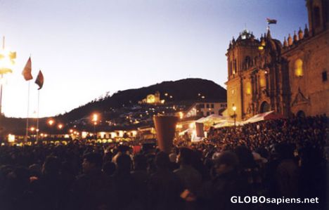Postcard The Inti Raymi party.