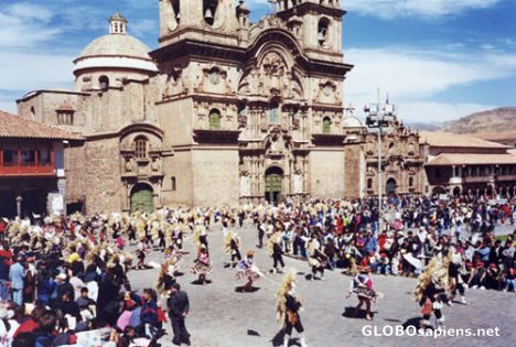 Postcard The Inti Raymi celebration.