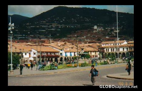 Postcard Cusco from above