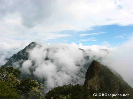 Postcard Climbing Machu Pichu Mt