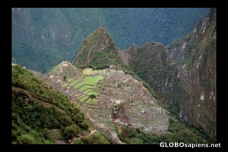 Postcard Machu Picchu from Sun Gate