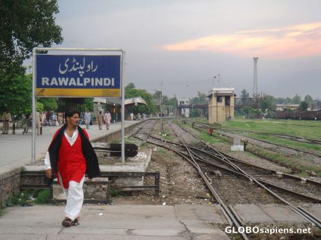 Postcard leaving Rawalpindi