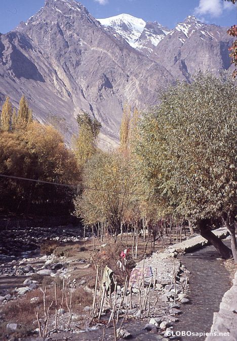 Postcard Pakistan 2008, Shigar, Washhouse and Drier