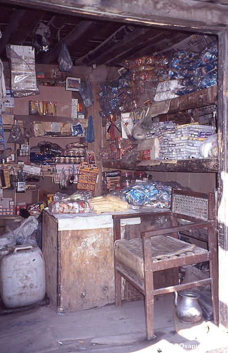 Postcard Pakistan 2008, Shigar, The old Bazaar