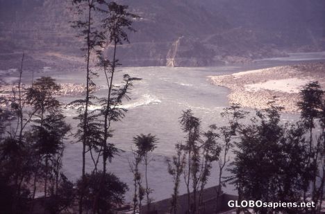 Postcard Pakistan 2008, Gilgit, Indus River