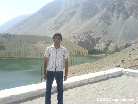 Postcard Me at GOPIS lake, Gilgit