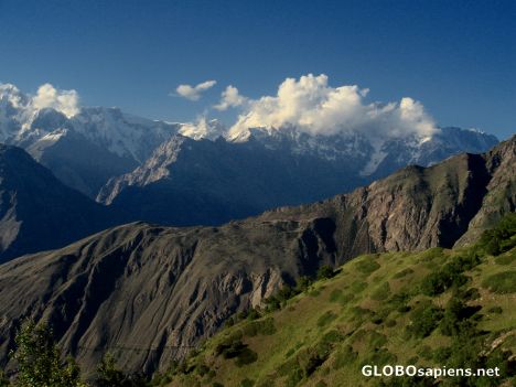 Postcard Minapin and Hunza valley