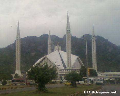 Postcard Faisal Mosque Islamabad