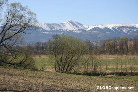 Postcard View on the Karkonosze Mountains
