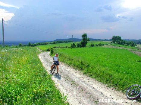 on the Lipowiec - Tenczynek trail
