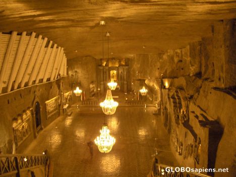 Postcard Wieliczka salt mine