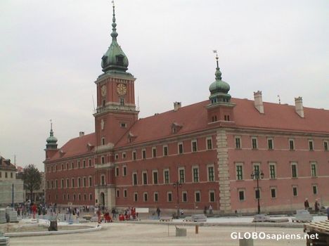 Postcard Royal Castle in Warsaw