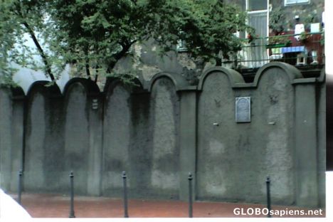 Postcard Old Jewish ghetto wall