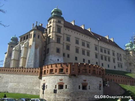 Postcard krakow castle