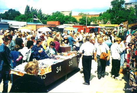 Postcard Polish Flea market