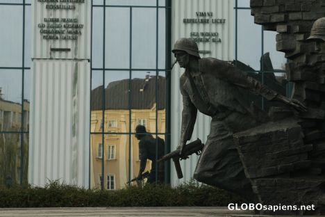 Postcard Monument of Warsaw Uprising 1