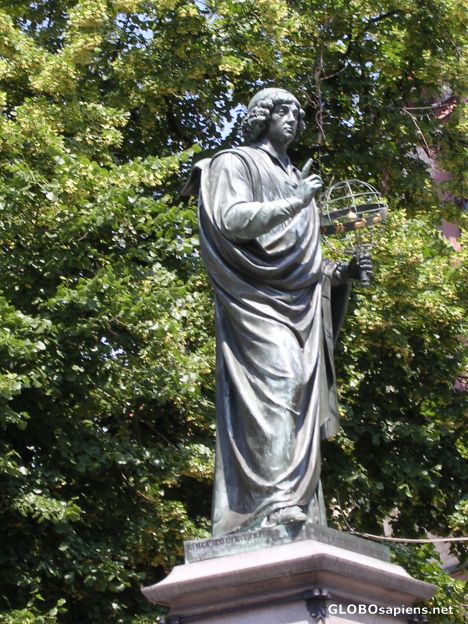 Postcard Monument of Nicolaus Copernicus