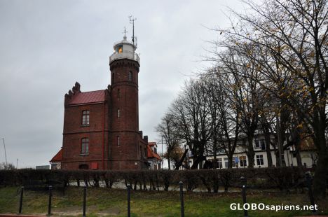 Postcard Ustka, lighthouse