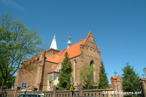 Postcard Church of St Mary in Chełmno