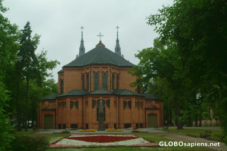 Postcard Church in Ciechocinek