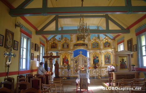 Postcard Orthodox church in Ciechocinek
