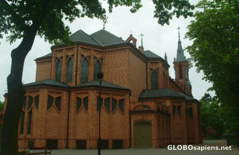 Postcard Parish Church in Ciechocinek