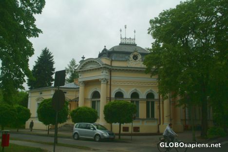 Postcard Building Directorate Spas in Ciechocinek