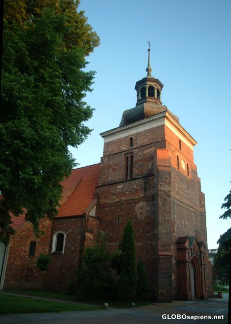 Postcard Church of John the Baptist in Wloclawek