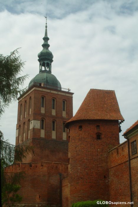 Postcard Frombork stronghold