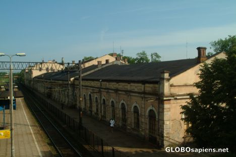 Postcard Train Station - View from the bridge to platform 1