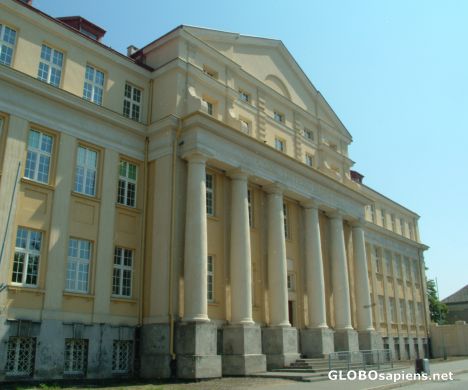 Postcard Włocławek - Building schools