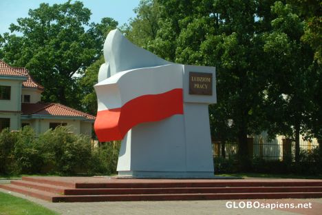 Postcard Monument in Wloclawek