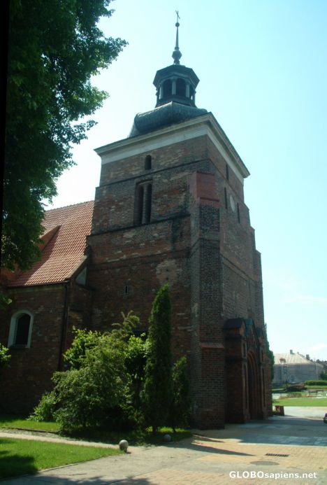 Postcard Church of St. John the Baptist in Wloclawek
