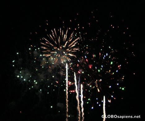 Postcard Screening of fireworks in Ustka