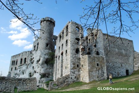 Postcard Ruins of the Ogrodzieniec Castle