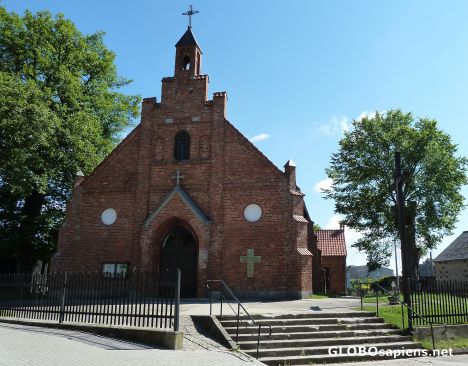 Postcard Church in Borzytuchom