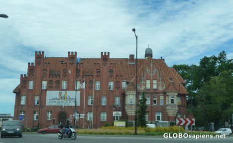 Postcard City Hall in Tczew