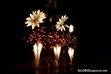 Postcard Fireworks in Ustka (2 and 3 July 2010)