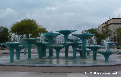 Postcard Fountain in Gdynia