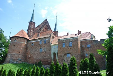 Postcard Cathedral Hill in Frombork