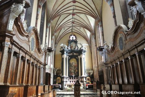 Postcard Frombork - interior of the cathedral