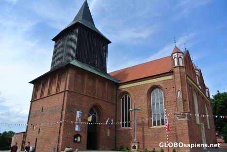 Postcard Gothic church St. John in Malbork